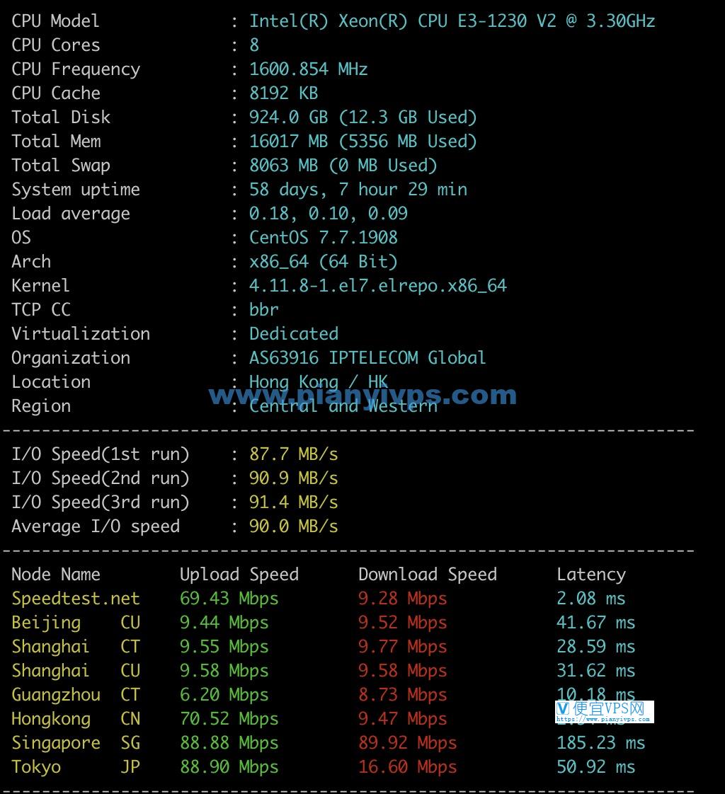 GigsGigsCloud 香港 CN2 GIA 整体测试