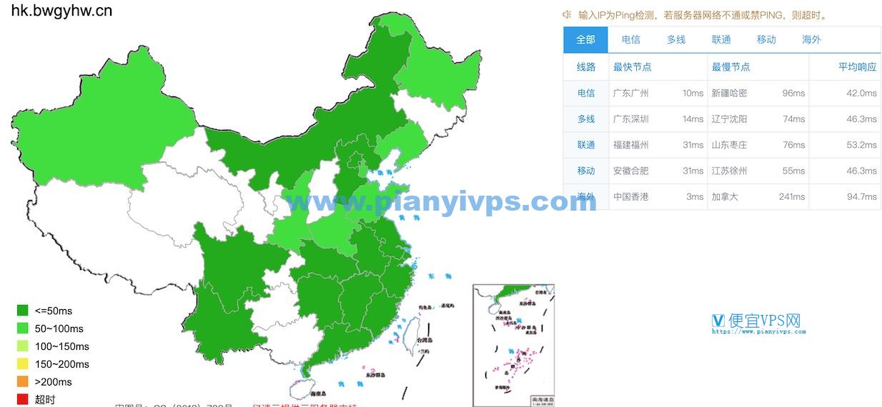 搬瓦工香港延迟测试