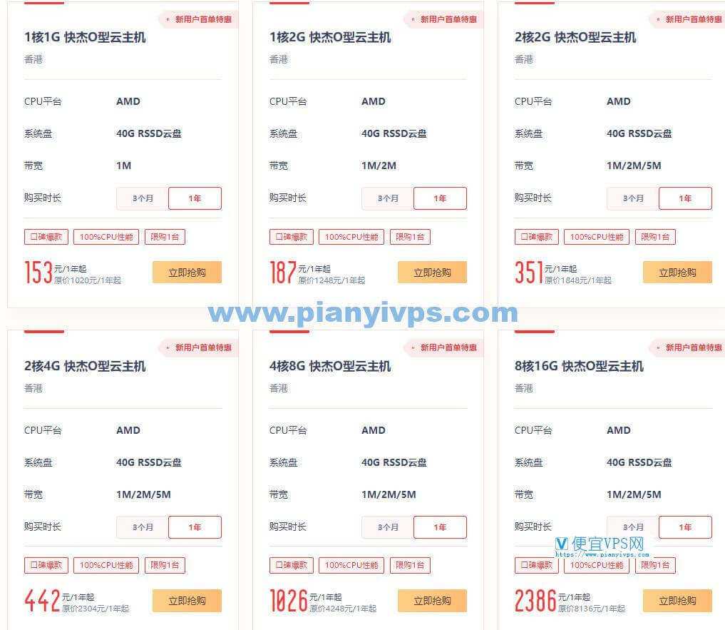 UCloud 11.11 双十一香港云主机优惠