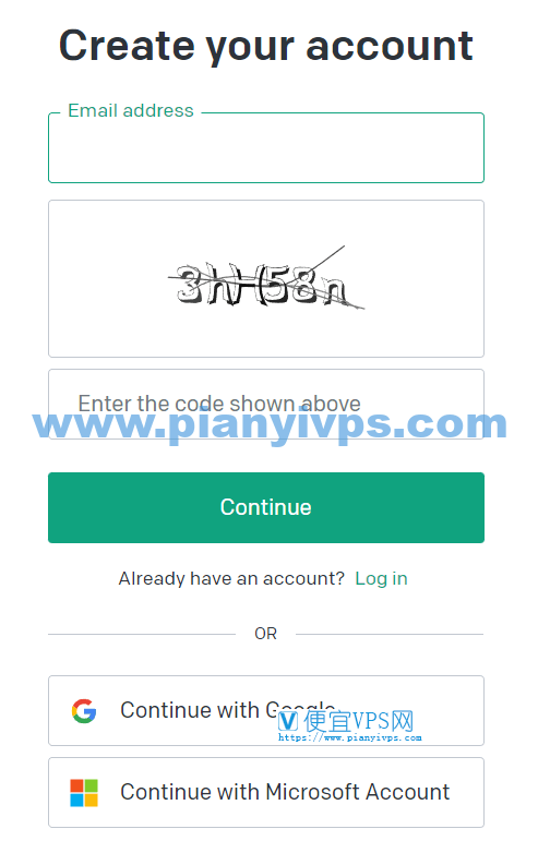 ChatGPT 帐号注册