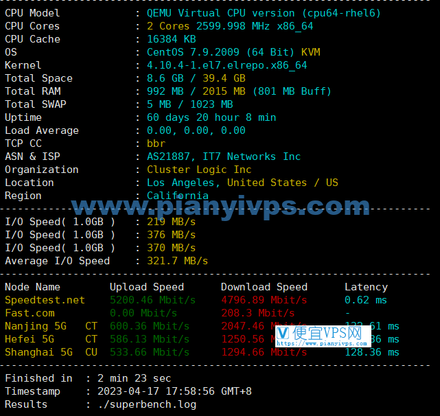 搬瓦工 DC6 CN2 GIA 机房测评