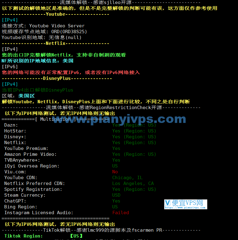 丽萨主机双 ISP 美国住宅 AS9929 VPS 流媒体测试